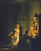 Testing Eggs. Interior of a Kitchen pehr hillestrom